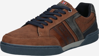 TOM TAILOR Sneaker in blau / cognac, Produktansicht