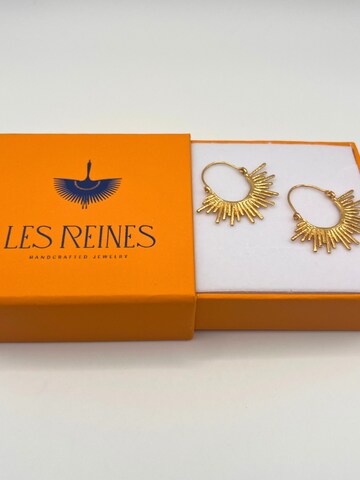 Les Reines Øreringe 'Auric Whisper' i guld
