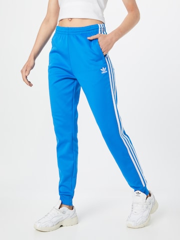 ADIDAS ORIGINALS Tapered Broek 'Adicolor Classic' in Blauw: voorkant