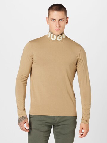 HUGO Shirt 'Dardini' in Brown: front