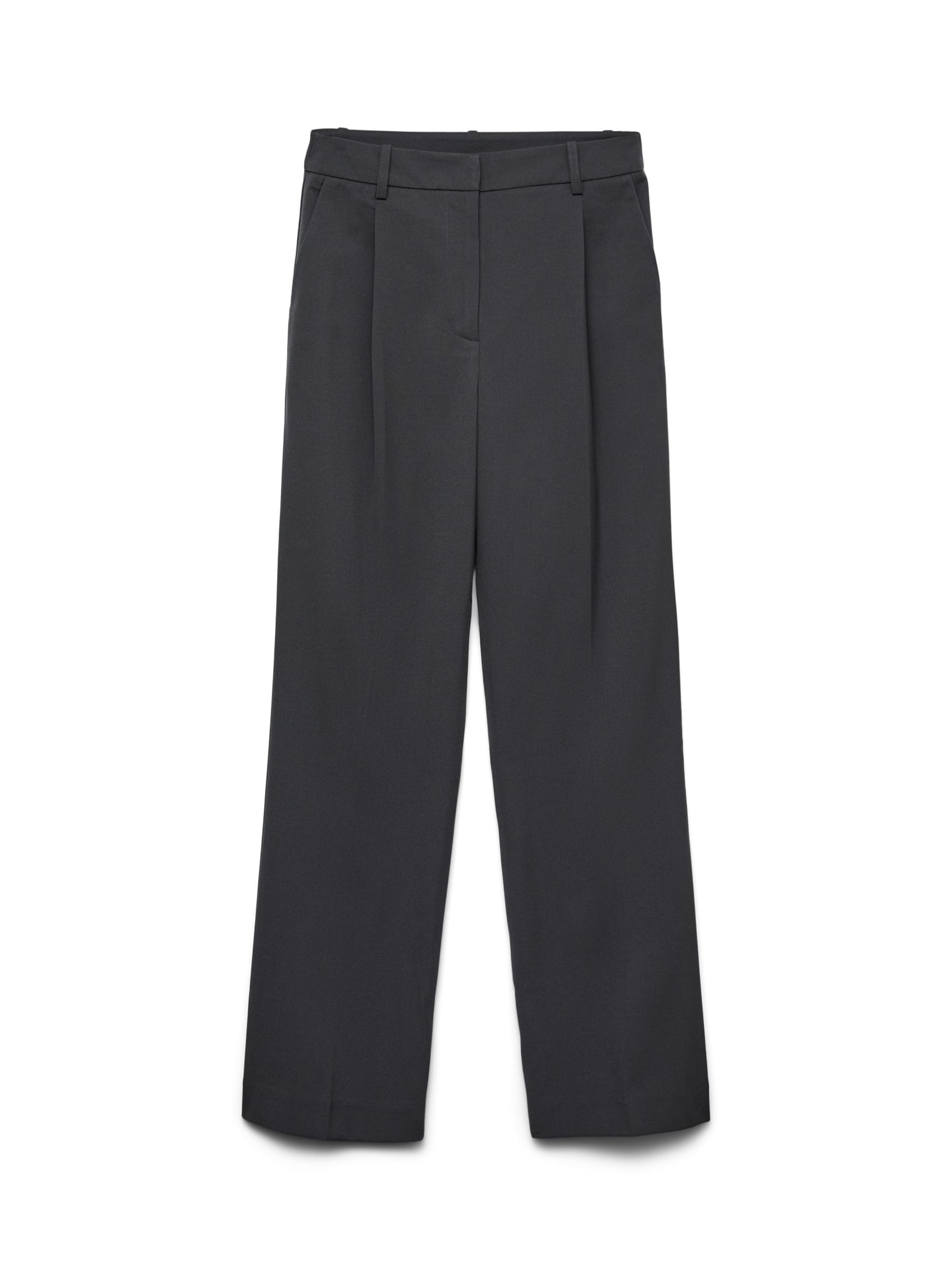 VERO MODA Bukser med lægfolder 'Awviga' i grå, Produktvisning