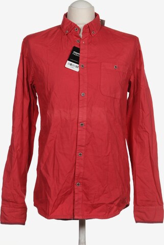 !Solid Button Up Shirt in M in Pink: front
