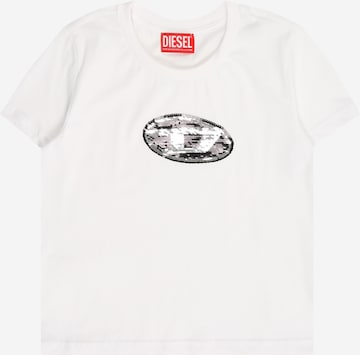DIESEL Футболка в Белый: спереди