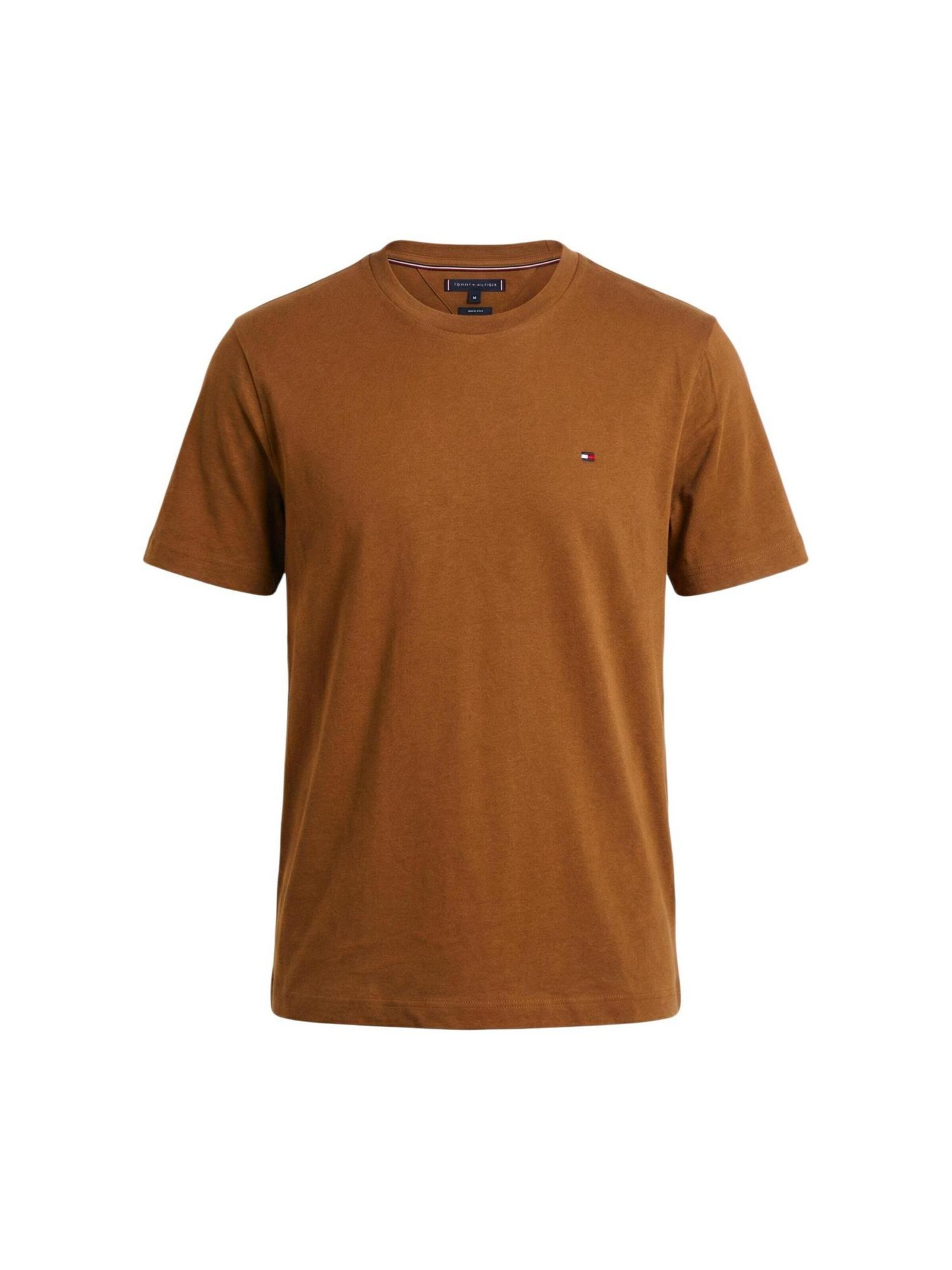 Maglietta 'ESS SEASONAL REG FIT MW0MW39995' di TOMMY HILFIGER in marrone: frontale