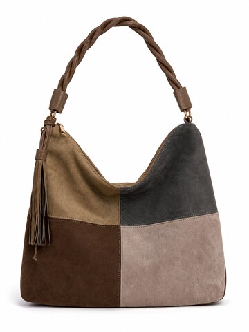COLLEZIONE ALESSANDRO Shoulder Bag 'Patchwork' in Grey