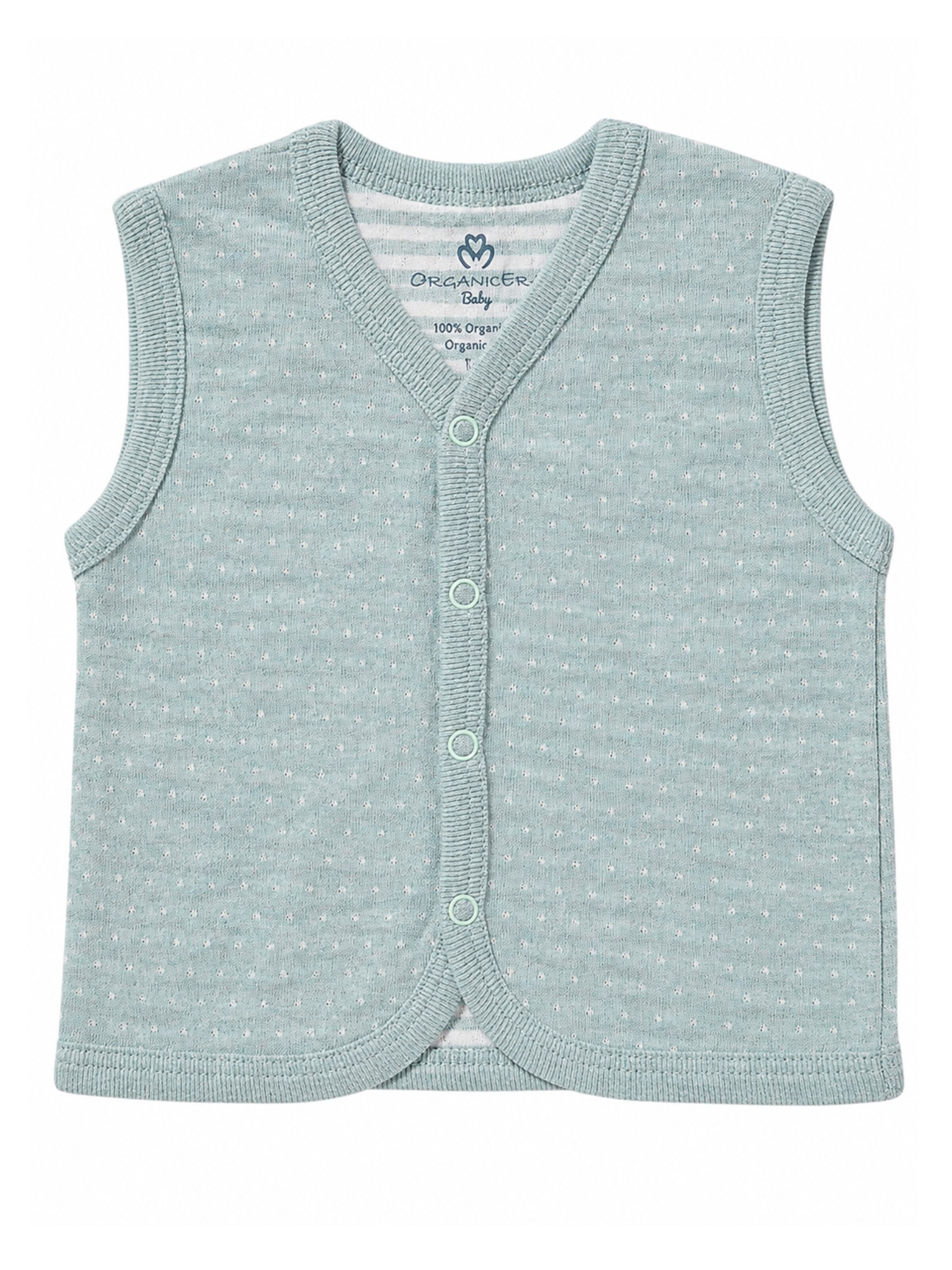 OrganicEra Vest 'OrganicEra Organic  Baby Vest' in Blue: front