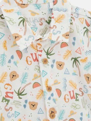 Set 'GUESS KIDS SET CO BLEND SS SHIRT+SHORTS Completi' GUESS KIDS en blanc