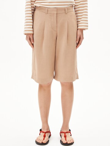 ARMEDANGELS Regular Broek in Beige: voorkant