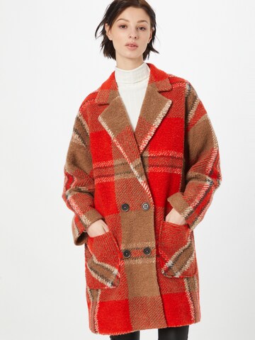 TAIFUN Between-Seasons Coat 'Culture Clash' in Red: front