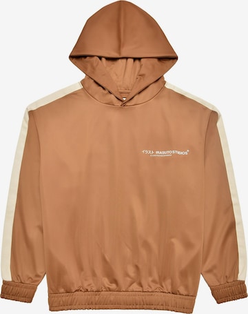 Irasuto Studios Sweatshirt 'Tricote' in Braun: Vorderseite