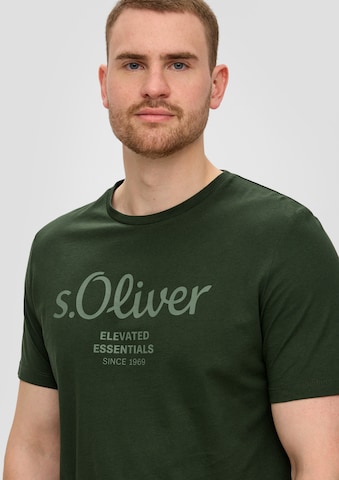 T-Shirt s.Oliver Red Label Big & Tall en vert