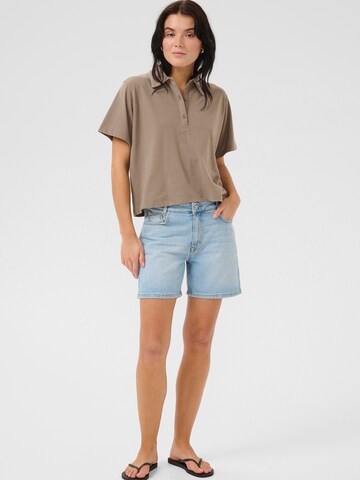 T-shirt 'AbbyMW' My Essential Wardrobe en marron