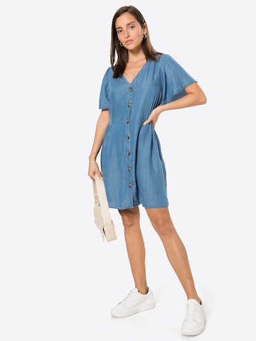 ICHI Shirt Dress in Blue