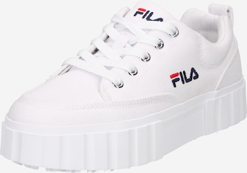 FILA - Zapatillas deportivas bajas en blanco: frente