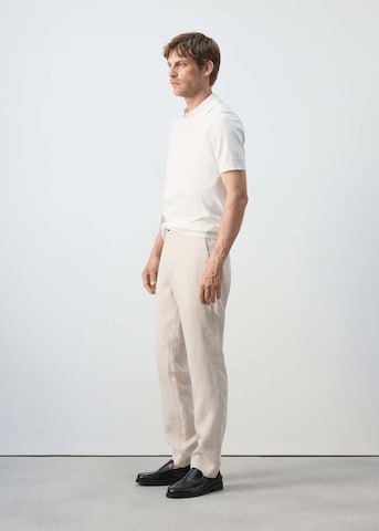 MANGO MAN Slim fit Chino Pants 'Oyster' in Beige
