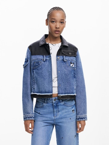Desigual Демисезонная куртка в Синий: спереди