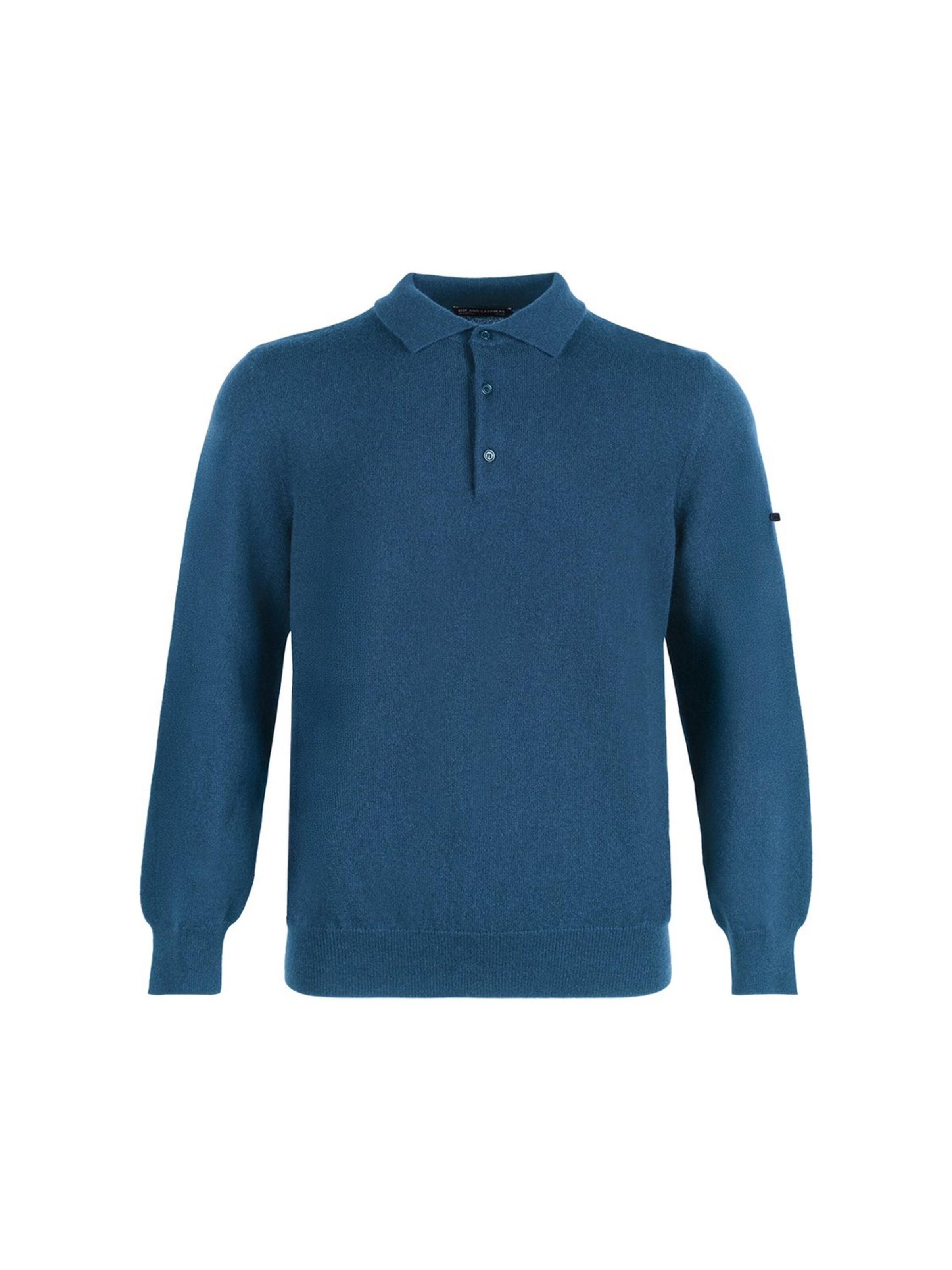 SILK & CASHMERE Gebreid vest in Blauw