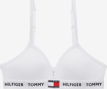 Tommy Hilfiger Underwear Triangle Bra in White: front