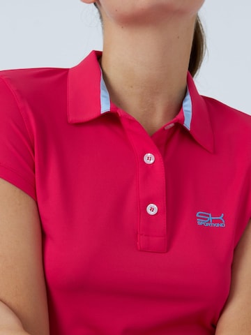 SPORTKIND Performance shirt 'Poloshirt' in Pink