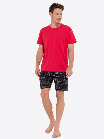 HOM Pyjama kort ' Charli ' in Rood