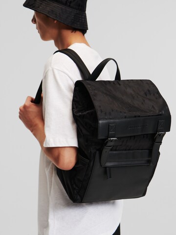 Karl Lagerfeld Rucksack in Schwarz: Vorderseite