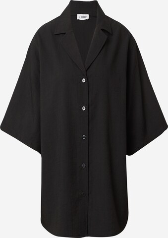 EDITED Oversized shirt 'Chris' in Zwart: voorkant