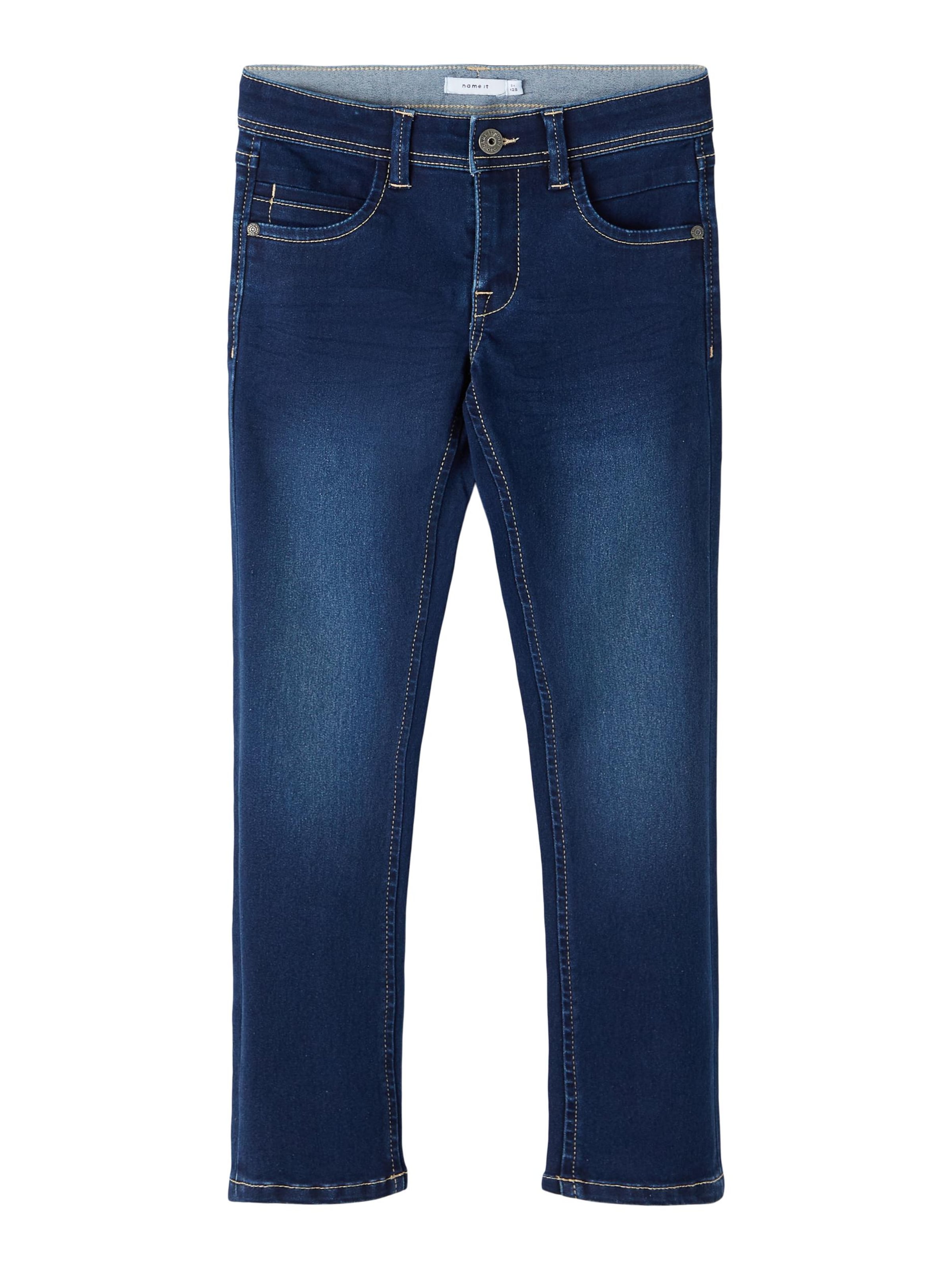 NAME IT - Slimfit Vaquero 'Silas' en azul: frente