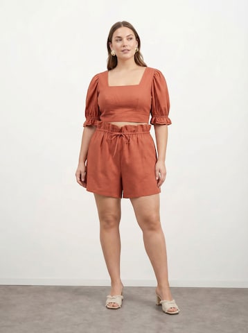 CITA MAASS Loosefit Bukser i orange