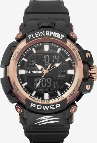 Plein Sport - Relógios analógicos 'Combat Power' em preto: frente