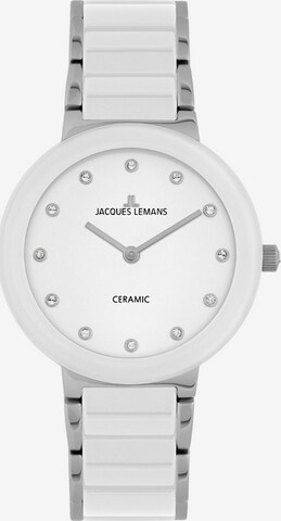 Jacques Lemans Analog Watch in White: front