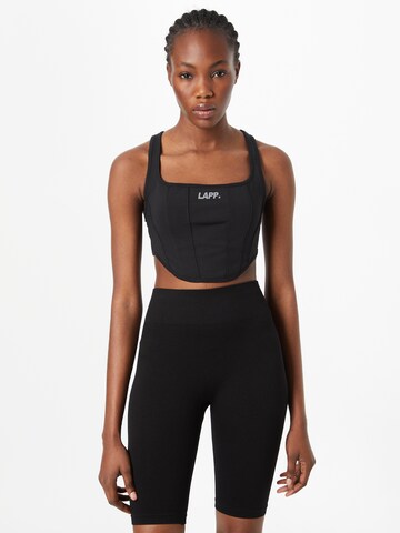 Bustino Reggiseno sportivo di Lapp the Brand in nero: frontale