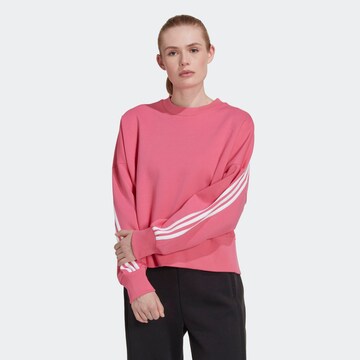 ADIDAS SPORTSWEAR Athletic Sweatshirt 'Future Icons 3-Stripes' in Pink: front