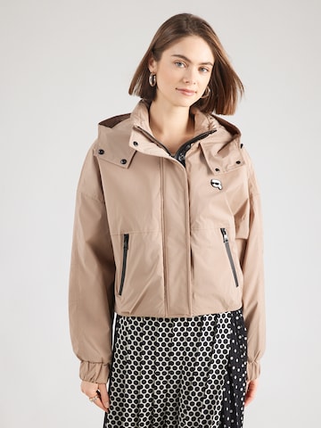 Geacă de primăvară-toamnă 'Ikon' de la Karl Lagerfeld pe gri: față