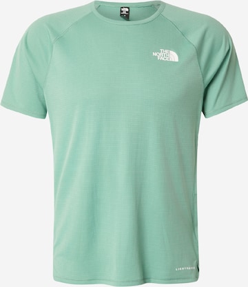THE NORTH FACE Funkcionalna majica 'SUNRISER' | zelena barva: sprednja stran