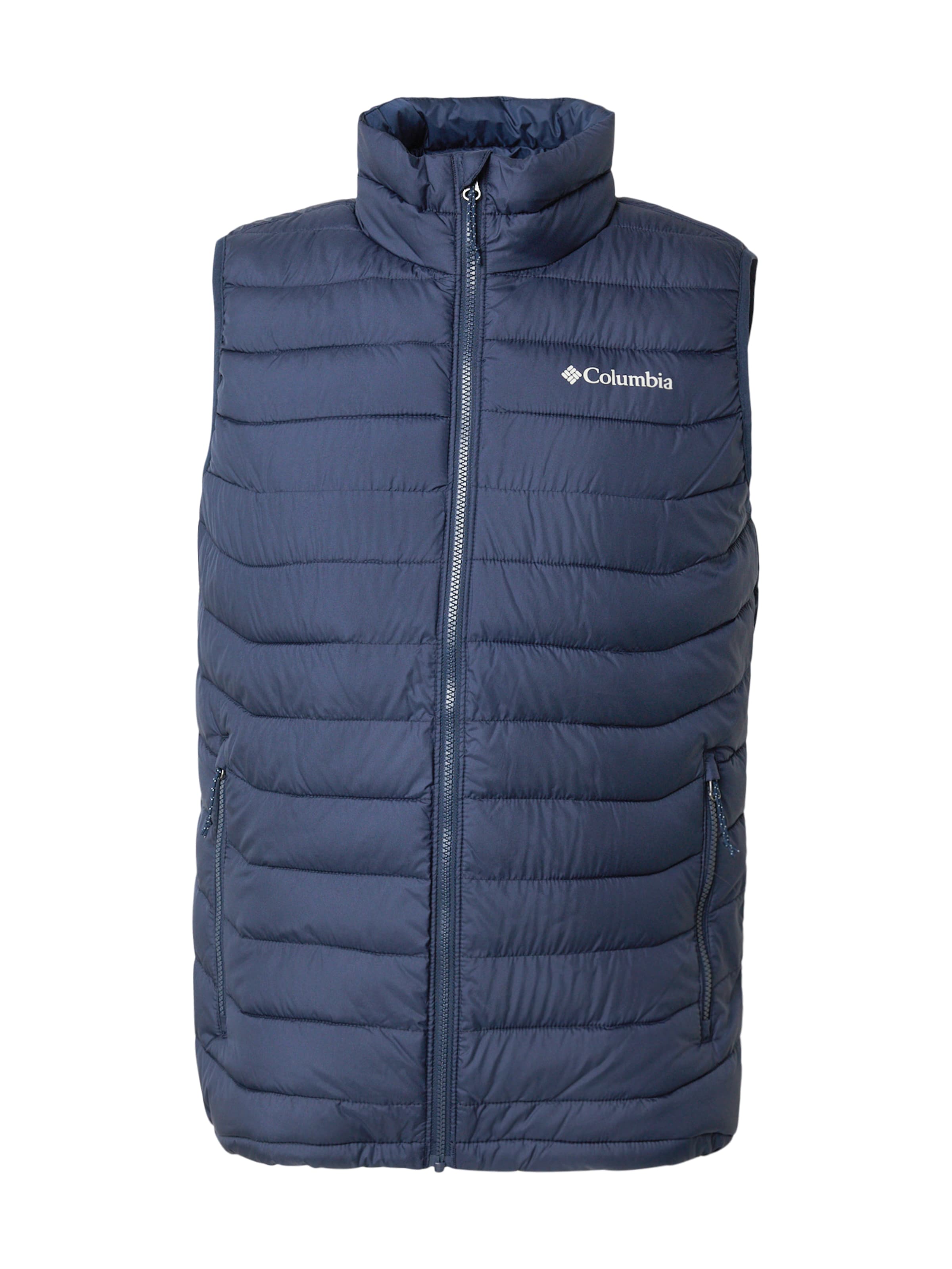 COLUMBIA Αθλητικό γιλέκο 'Powder Lite II' σε ναυτικό μπλε / λευκό, Άποψη προϊόντος