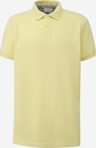 s.Oliver Men Big Sizes Shirt in Yellow: front