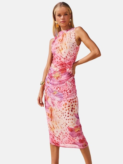 Lipsy Beach dress in Lemon / Lavender / Magenta / Off white, Item view