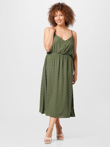 ABOUT YOU Curvy Dress 'Jasmin' in Green: front