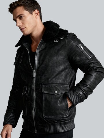 Crone Winter Jacket 'TALVI BUFFED SHEARLING' in Black