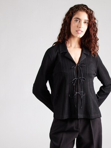 modström Blouse 'Lacey' in Zwart: voorkant