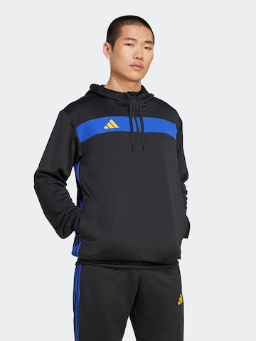 ADIDAS PERFORMANCE Athletic Sweatshirt 'Tiro 25 Essentials' in Black: front