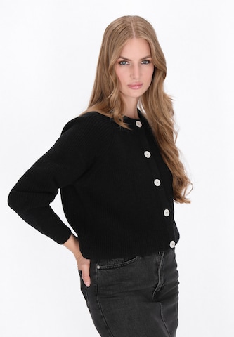 DreiMaster Vintage Gebreid vest in Zwart: voorkant