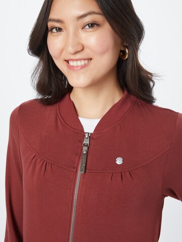 Ragwear Sweat jacket 'KENIA' in Red