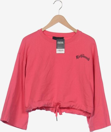 John Richmond Sweatshirt & Zip-Up Hoodie in 7XL in Pink: front