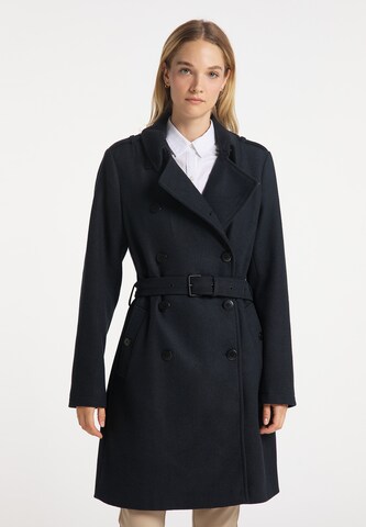 DreiMaster Klassik Between-seasons coat in Blue: front