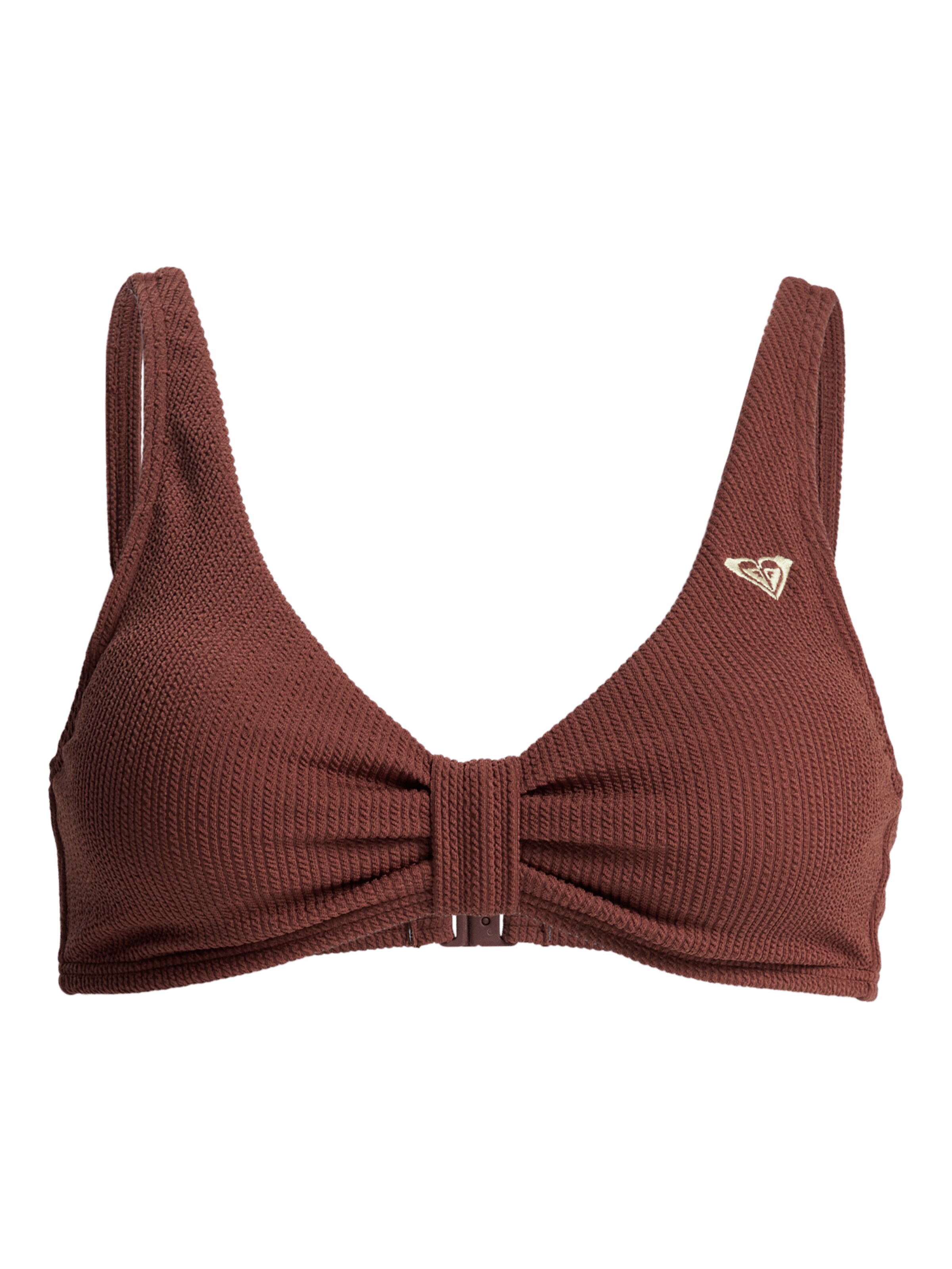 ROXY Triangel Bikinitop 'Sunshine' in Braun: Vorderseite