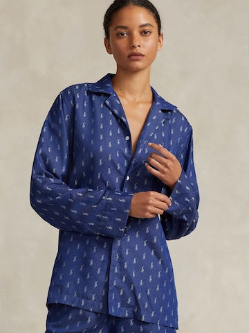 Polo Ralph Lauren Pyjama ' Jacquard Polo Player ' in Blauw