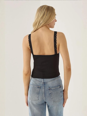 Hiccup Top in Schwarz