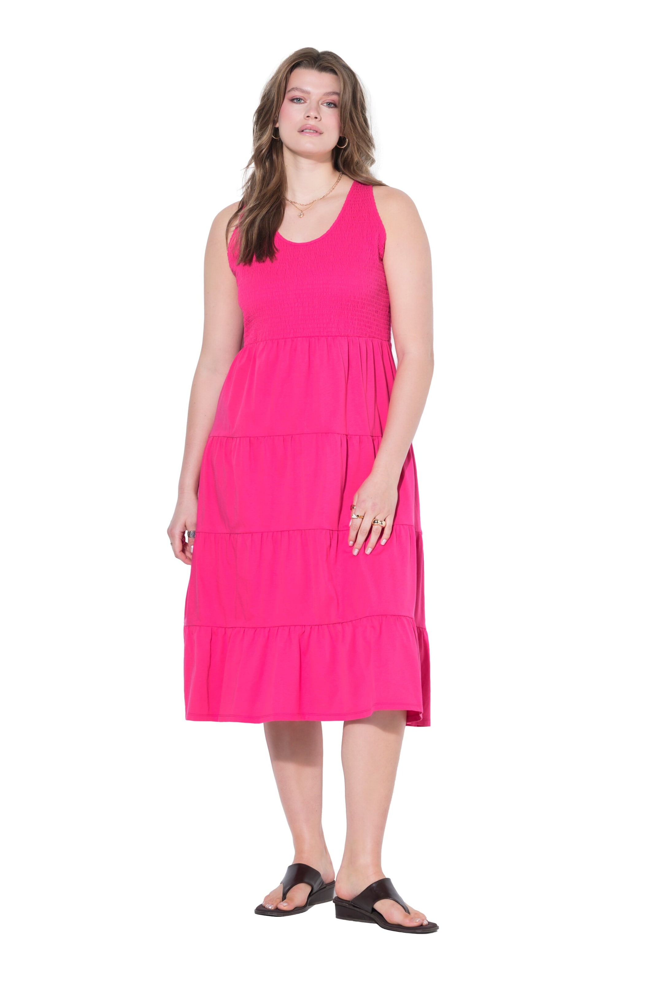 Studio Untold Jurk in Roze: voorkant