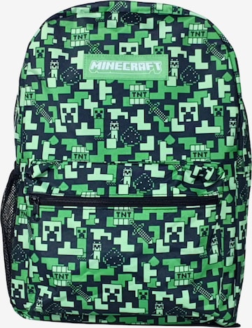 Minecraft Rugzak 'Minecraft Backpack Kids Green – Boys Girls School Bag 43 cm with Front Pocket and Side Pocket' in Groen: voorkant